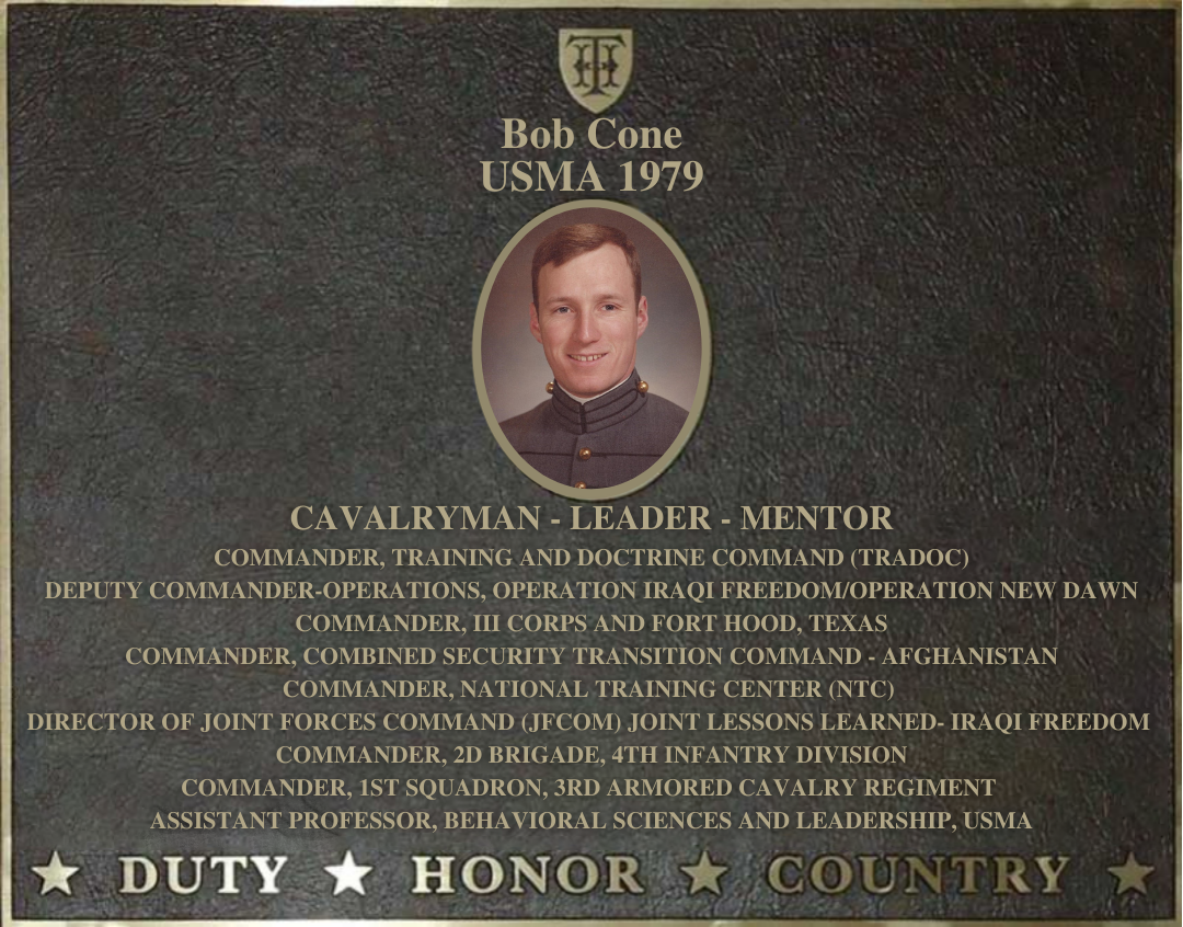 Dedication plaque in honor of General Wesley Clark, USMA 1966