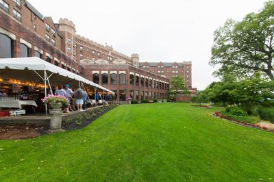 The grounds of the Historic Thayer Hotel
