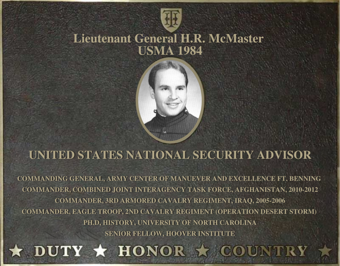 Dedication plaque in honor of Brigadier General Edwin H. Marks and family