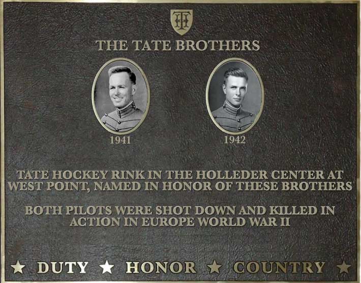 Dedication plaque for the Tate Brothers